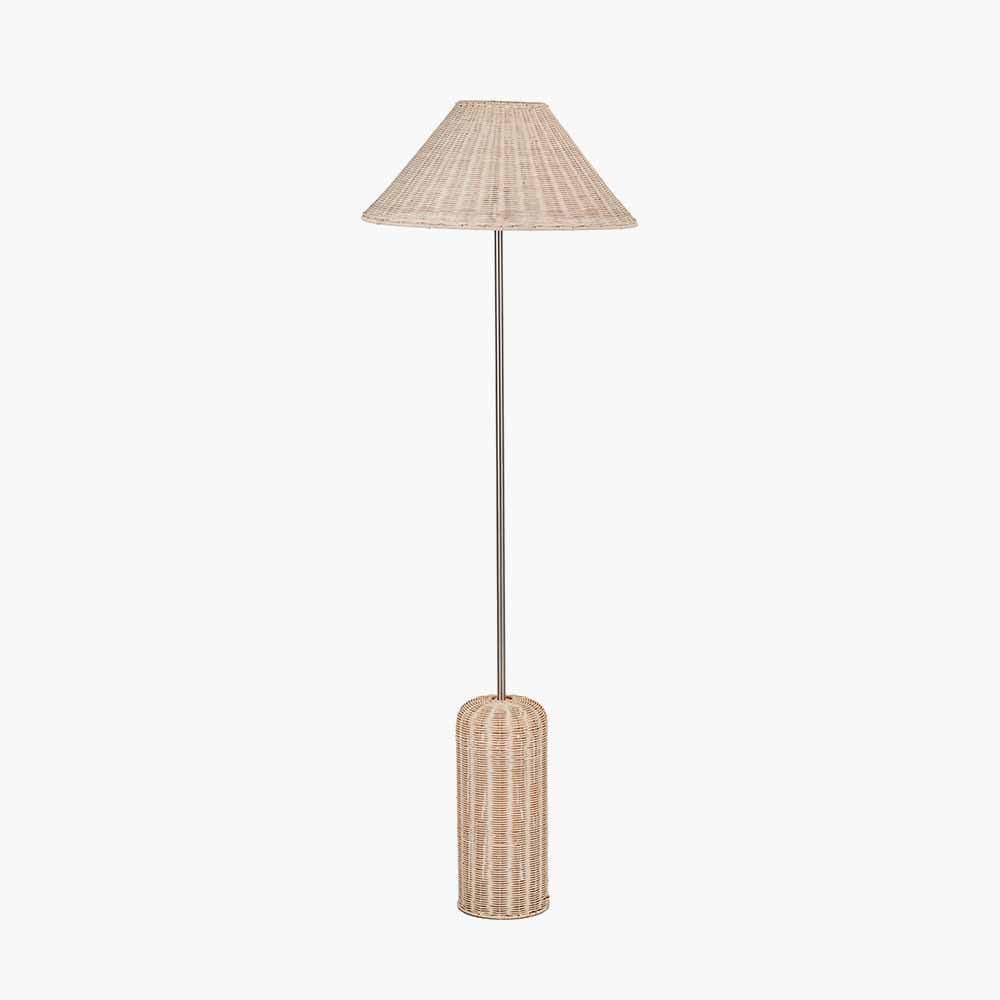 Pacific Lifestyle Lighting Hali Rattan Base and Shade Floor Lamp House of Isabella UK