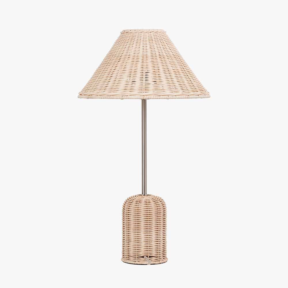 Pacific Lifestyle Lighting Hali Rattan Base and Shade Table Lamp House of Isabella UK