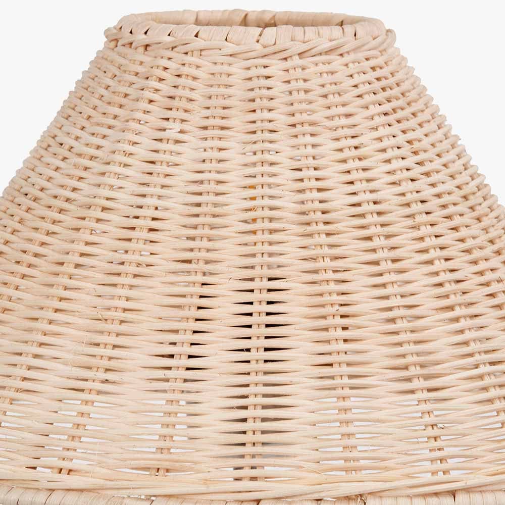 Pacific Lifestyle Lighting Hali Rattan Base and Shade Table Lamp House of Isabella UK