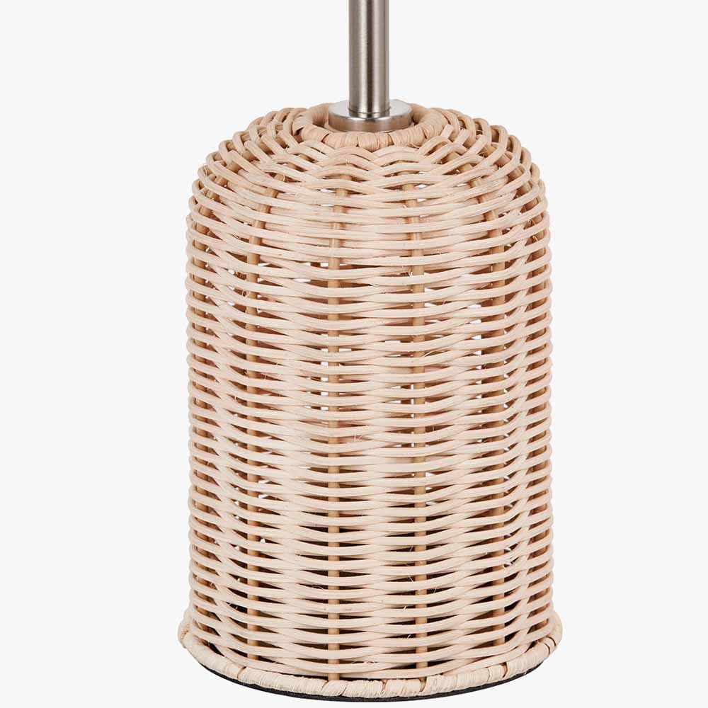 Pacific Lifestyle Lighting Hali Rattan Base and Shade Table Lamp House of Isabella UK