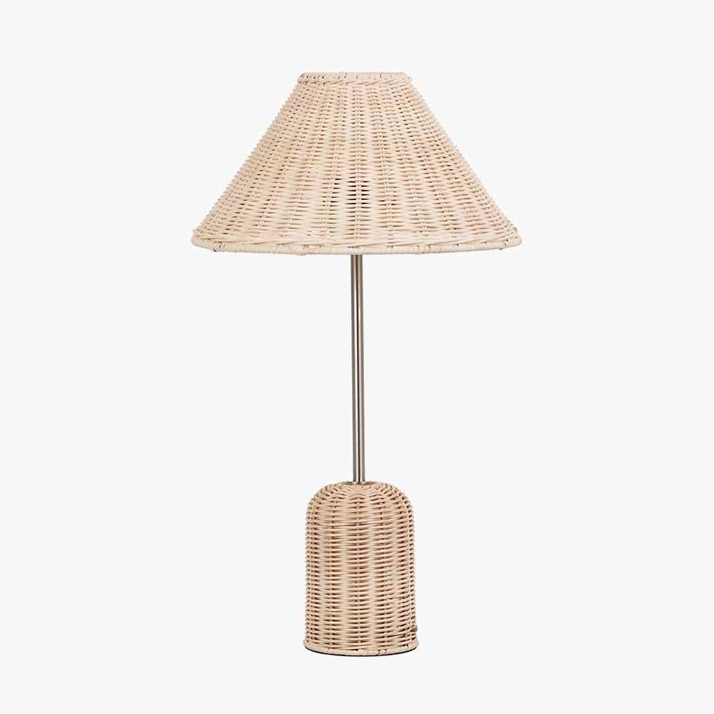 Pacific Lifestyle Lighting Hali Rattan Base and Shade Table Lamp House of Isabella UK