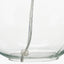 Hallie Clear Glass and White Shade Table Lamp.