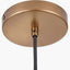 Pacific Lifestyle Lighting Harlem Antique Brass Domed Metal Pendant House of Isabella UK