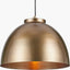 Pacific Lifestyle Lighting Harlem Antique Brass Domed Metal Pendant House of Isabella UK
