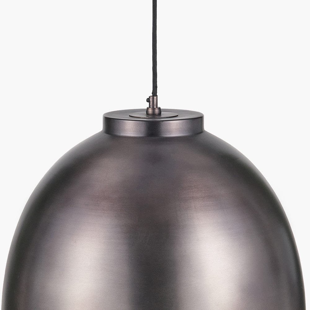 Pacific Lifestyle Lighting Harlem Antique Bronze Domed Metal Pendant House of Isabella UK