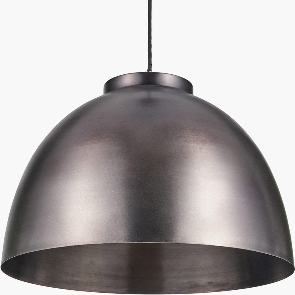 Pacific Lifestyle Lighting Harlem Antique Bronze Domed Metal Pendant House of Isabella UK
