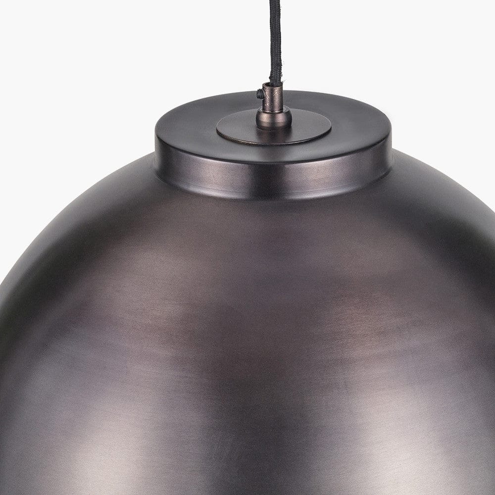 Pacific Lifestyle Lighting Harlem Antique Bronze Domed Metal Pendant House of Isabella UK