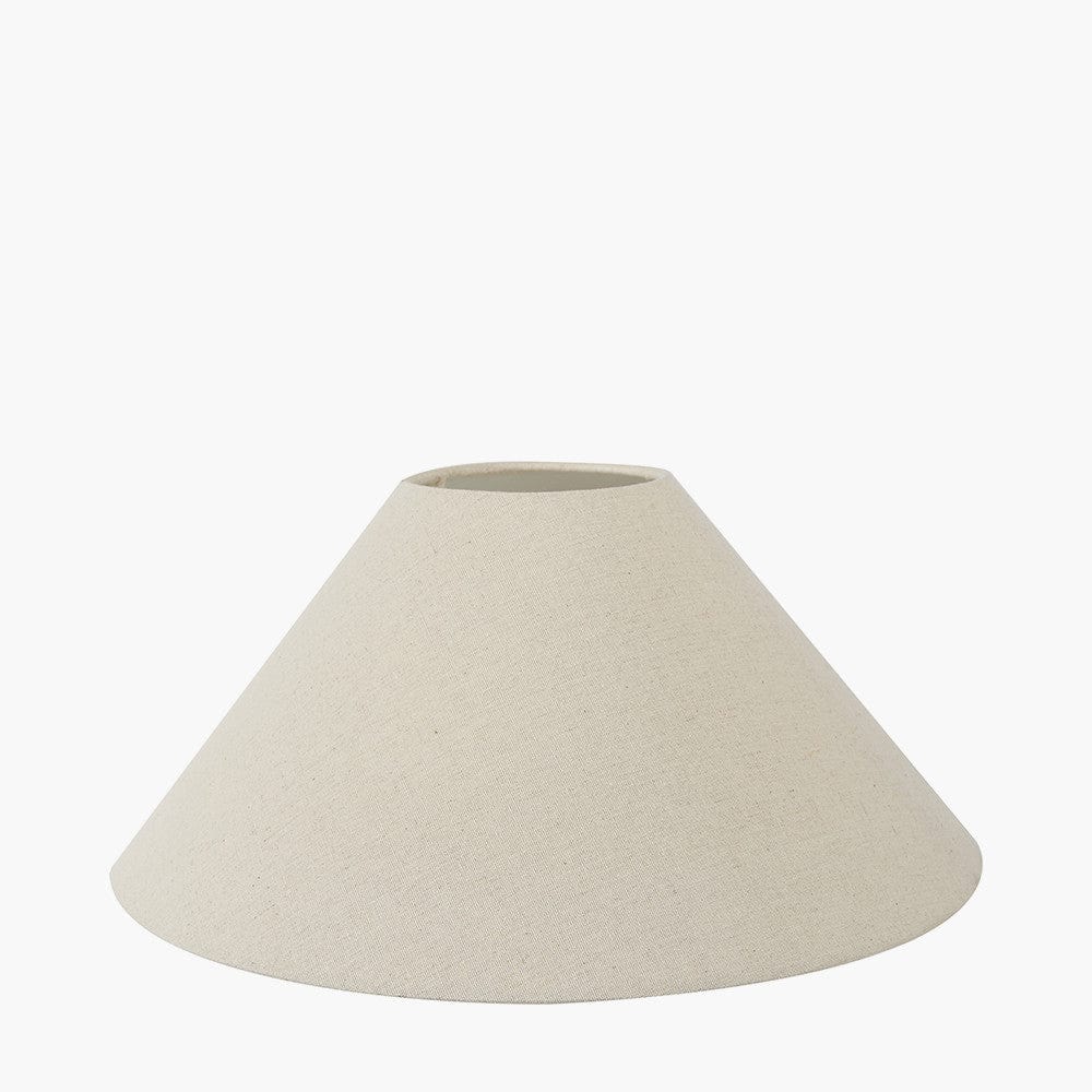 Pacific Lifestyle Lighting Harley 45cm Slubby Hopsack Coolie Shade House of Isabella UK