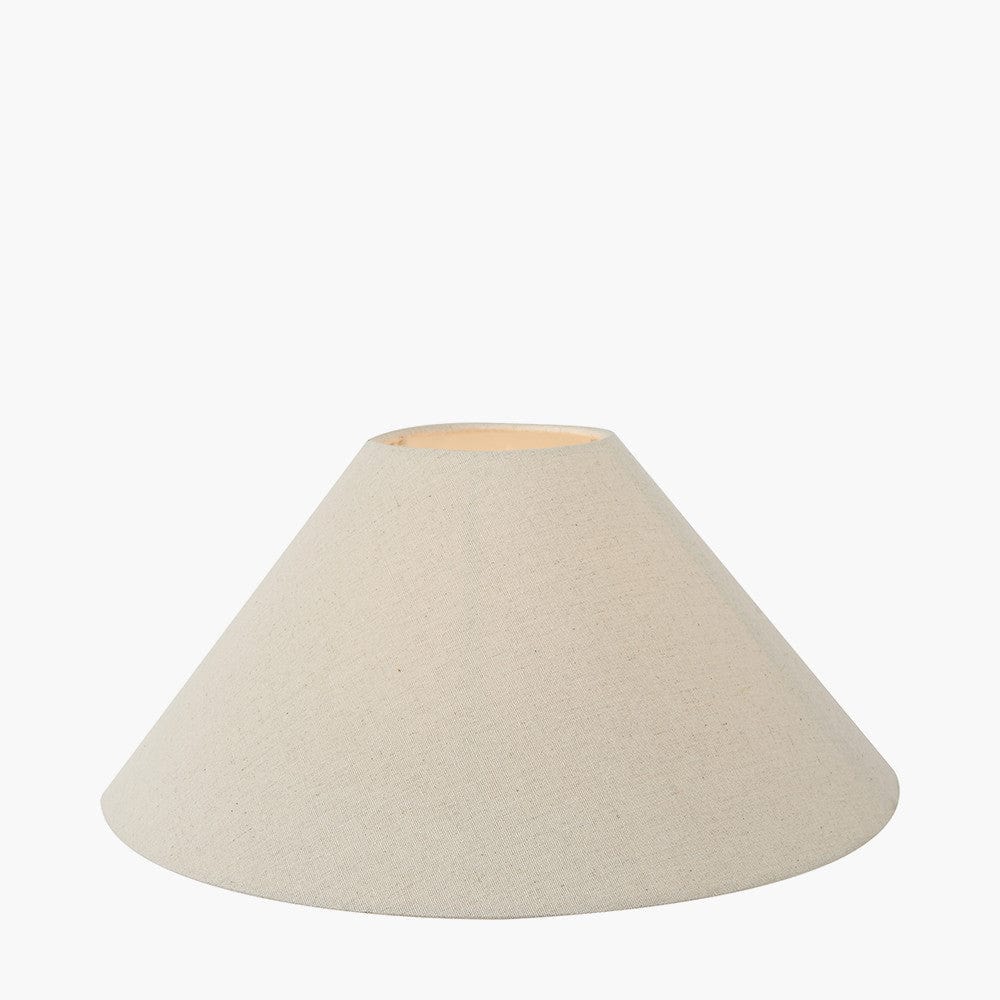 Pacific Lifestyle Lighting Harley 55cm Slubby Hopsack Coolie Shade House of Isabella UK