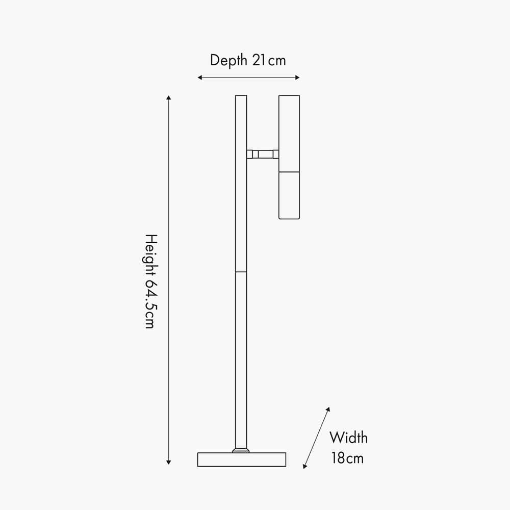 Harper Gold Metal Table Lamp.