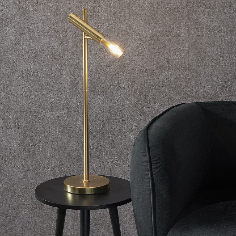Harper Gold Metal Table Lamp.