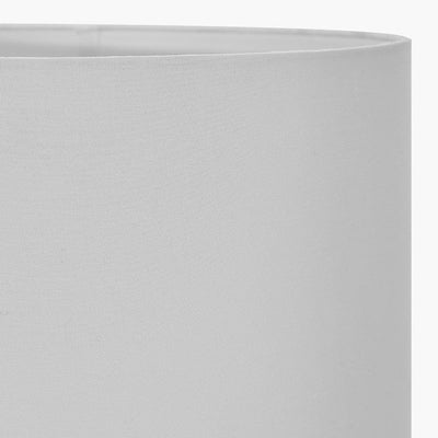 Pacific Lifestyle Lighting Harry 25cm Ivory Poly Cotton Cylinder Drum Shade House of Isabella UK