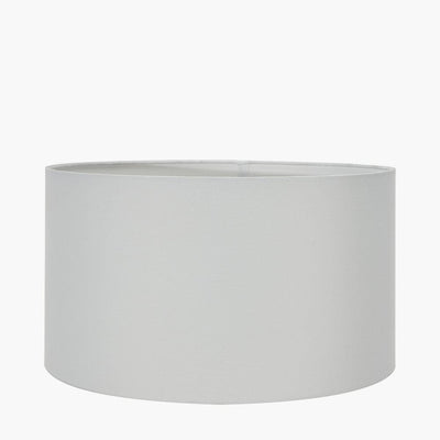 Pacific Lifestyle LIghting Harry 30cm Ivory Poly Cotton Cylinder Drum Shade House of Isabella UK