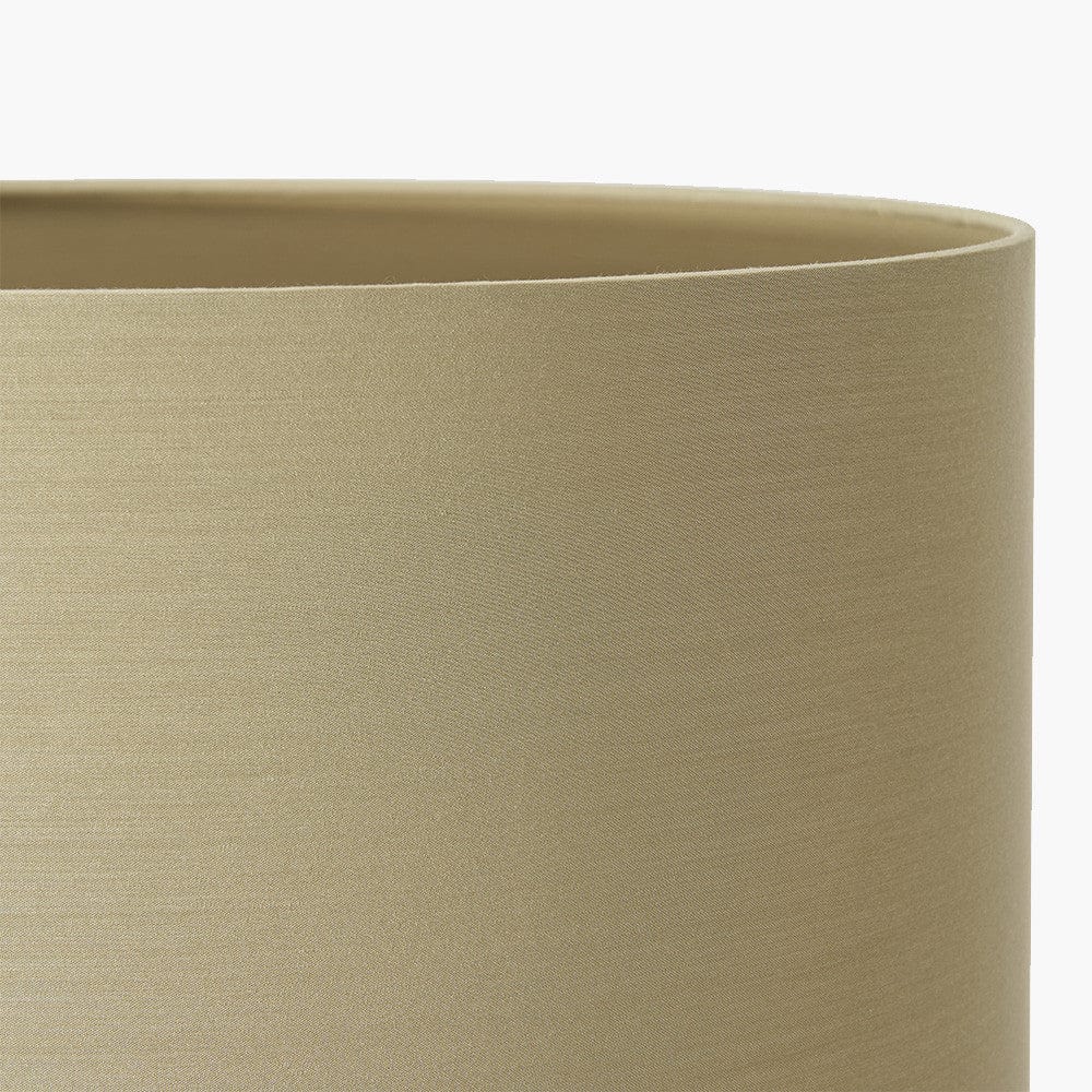 Harry 30cm Taupe Poly Cotton Cylinder Drum Shade.