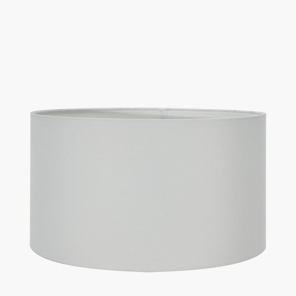 Harry 35cm Ivory Poly Cotton Cylinder Drum Shade.