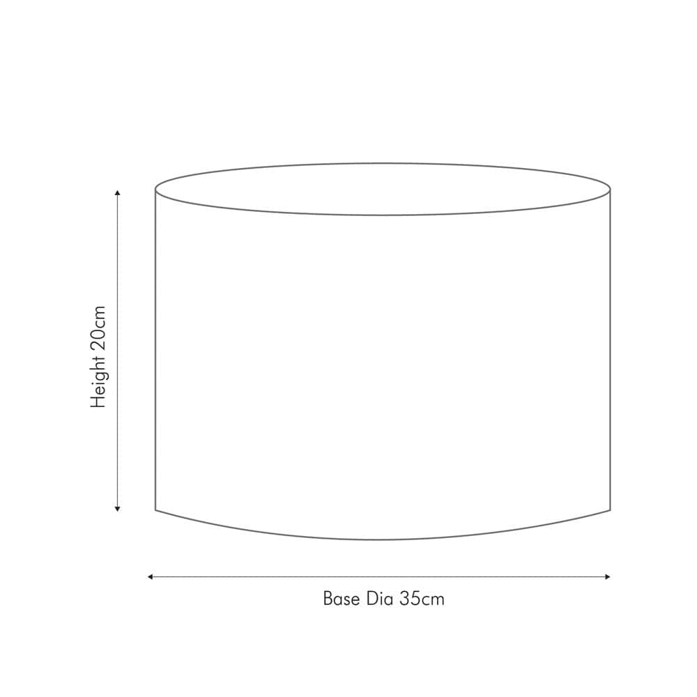 Harry 35cm Sage Poly Cotton Cylinder Drum Shade.