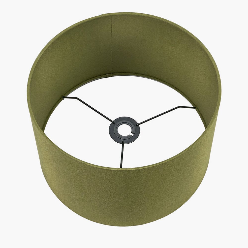 Harry 35cm Sage Poly Cotton Cylinder Drum Shade.
