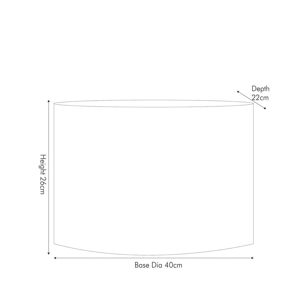 Harry 40cm Sage Poly Cotton Cylinder Drum Shade.