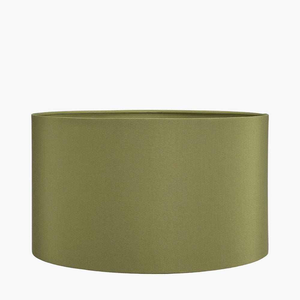 Harry 40cm Sage Poly Cotton Cylinder Drum Shade.