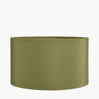 Pacific Lifestyle Lighting Harry 45cm Sage Poly Cotton Cylinder Drum Shade House of Isabella UK