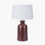 Pacific Lifestyle Lighting Helka Mulberry Reactive Glaze Table Lamp House of Isabella UK