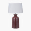 Pacific Lifestyle Lighting Helka Mulberry Reactive Glaze Table Lamp House of Isabella UK