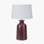 Pacific Lifestyle Lighting Helka Mulberry Reactive Glaze Table Lamp House of Isabella UK