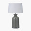 Pacific Lifestyle Lighting Helka Smokey Green Reactive Glaze Table Lamp House of Isabella UK