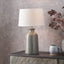 Pacific Lifestyle Lighting Helka Smokey Green Reactive Glaze Table Lamp House of Isabella UK