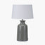 Pacific Lifestyle Lighting Helka Smokey Green Reactive Glaze Table Lamp House of Isabella UK