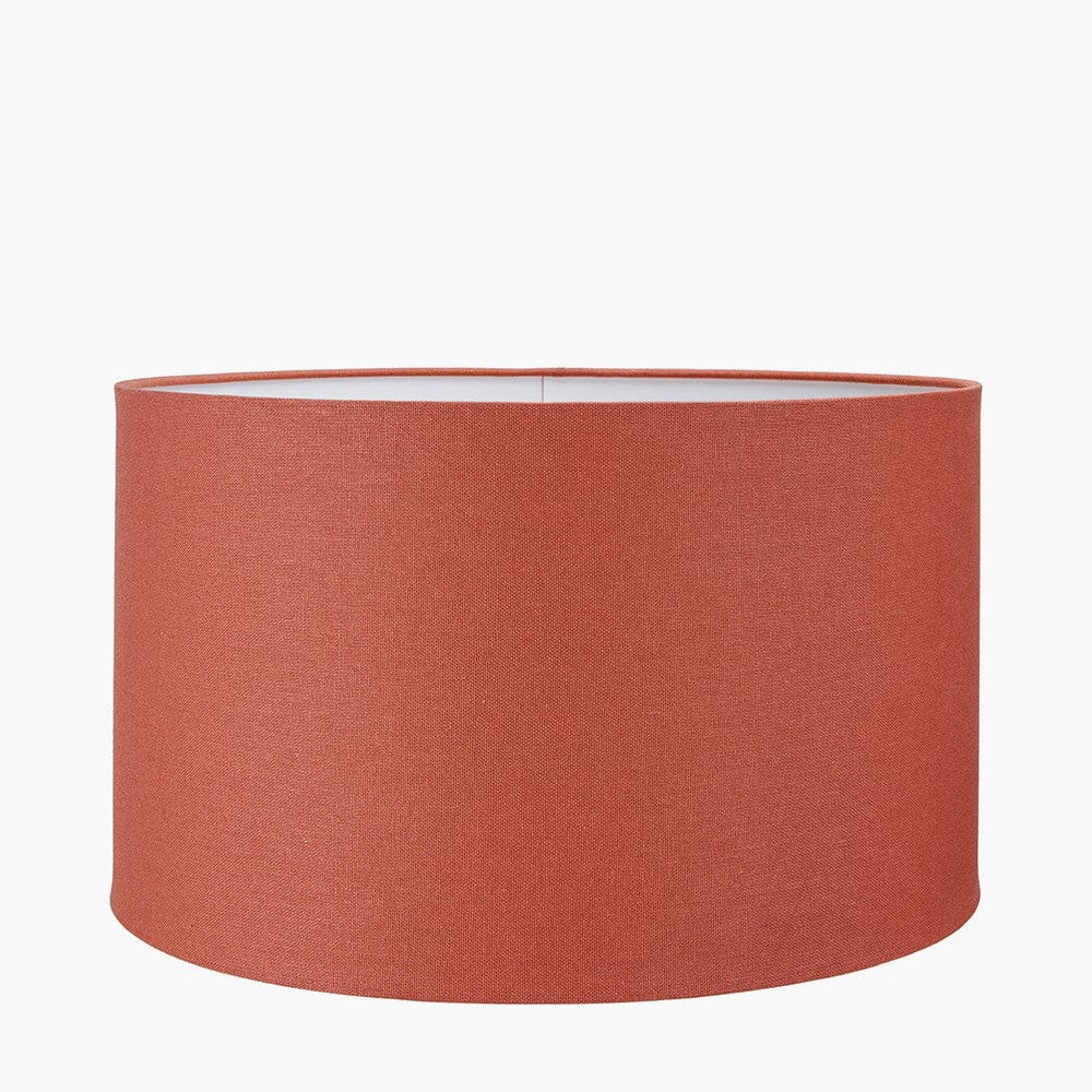 Henry 45cm Tobacco Handloom Cylinder Shade.