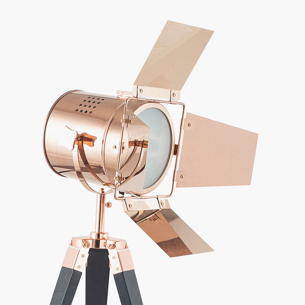 Hereford Copper and Black Tripod Table Lamp.