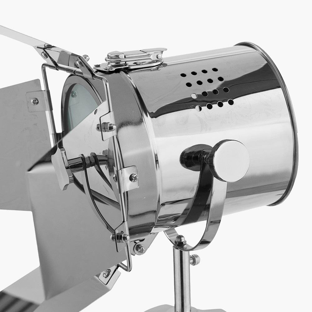 Hereford Silver and Black Tripod Floor Lamp.