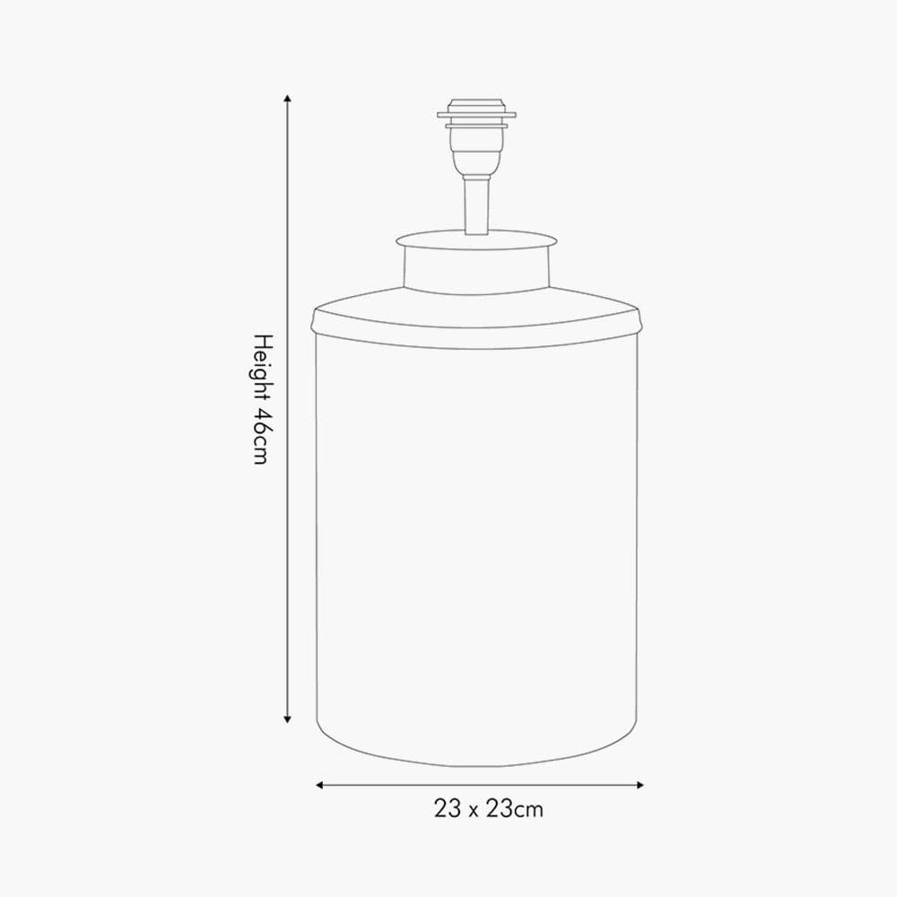 Horse Green Hand Painted Metal Table Lamp.