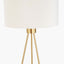 Pacific Lifestyle Lighting Houston Brushed Brass Metal Tripod Floor Lamp House of Isabella UK