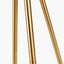 Houston Brushed Brass Metal Tripod Table Lamp.