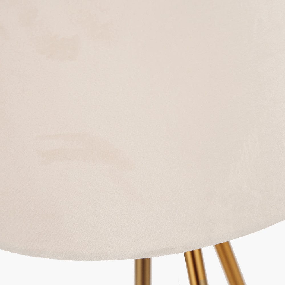 Houston Brushed Brass Metal Tripod Table Lamp.