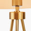 Houston Brushed Brass Metal Tripod Table Lamp.