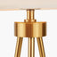 Houston Brushed Brass Metal Tripod Table Lamp.