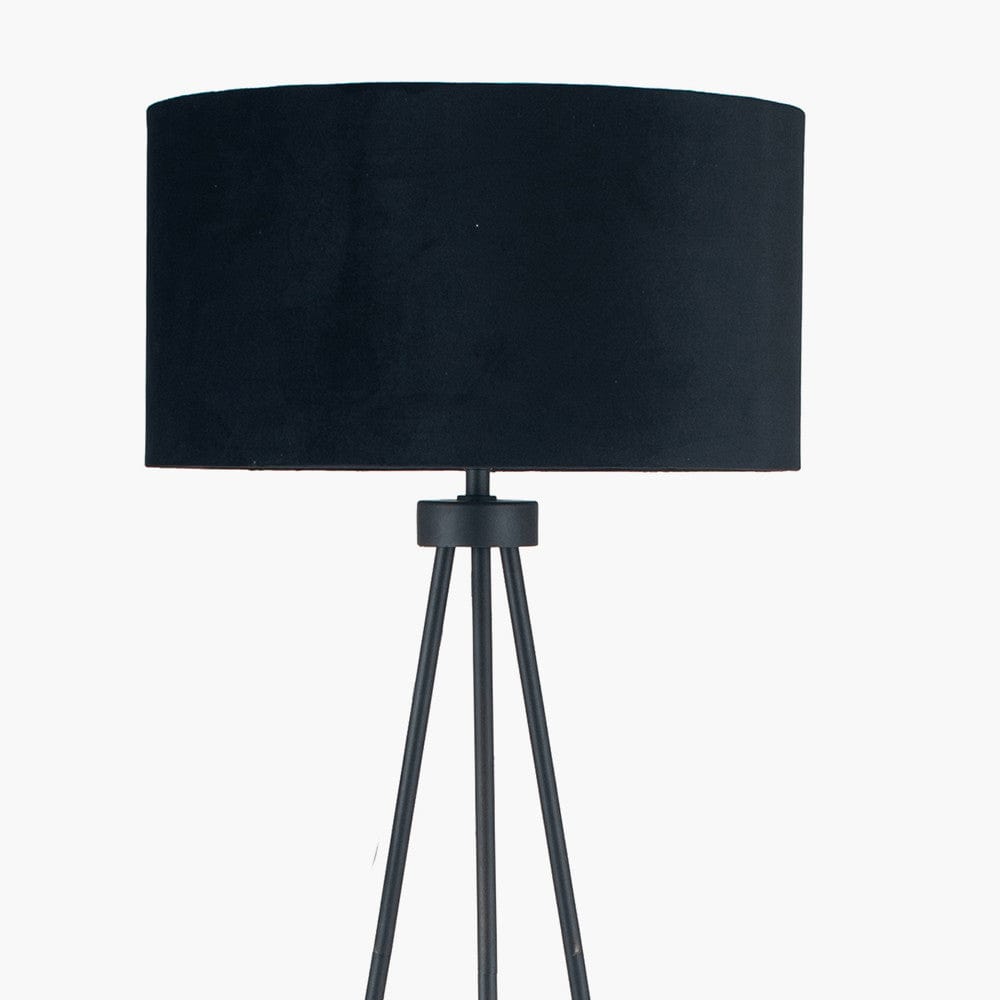 Houston Matt Black Tripod Floor Lamp.