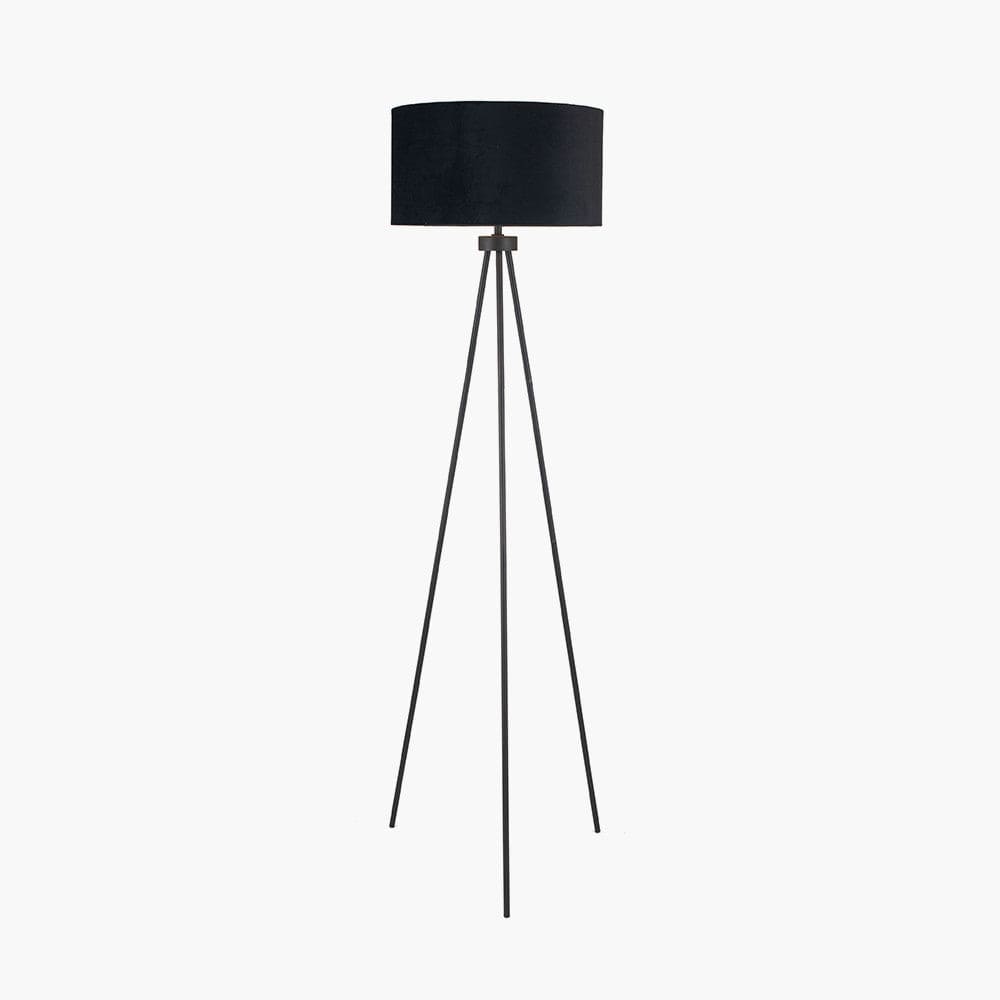 Houston Matt Black Tripod Floor Lamp.