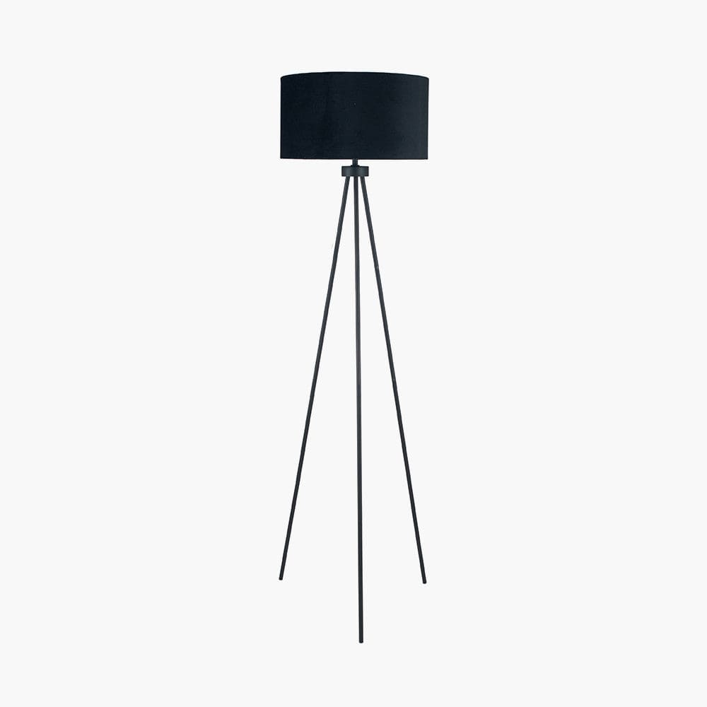Houston Matt Black Tripod Floor Lamp.