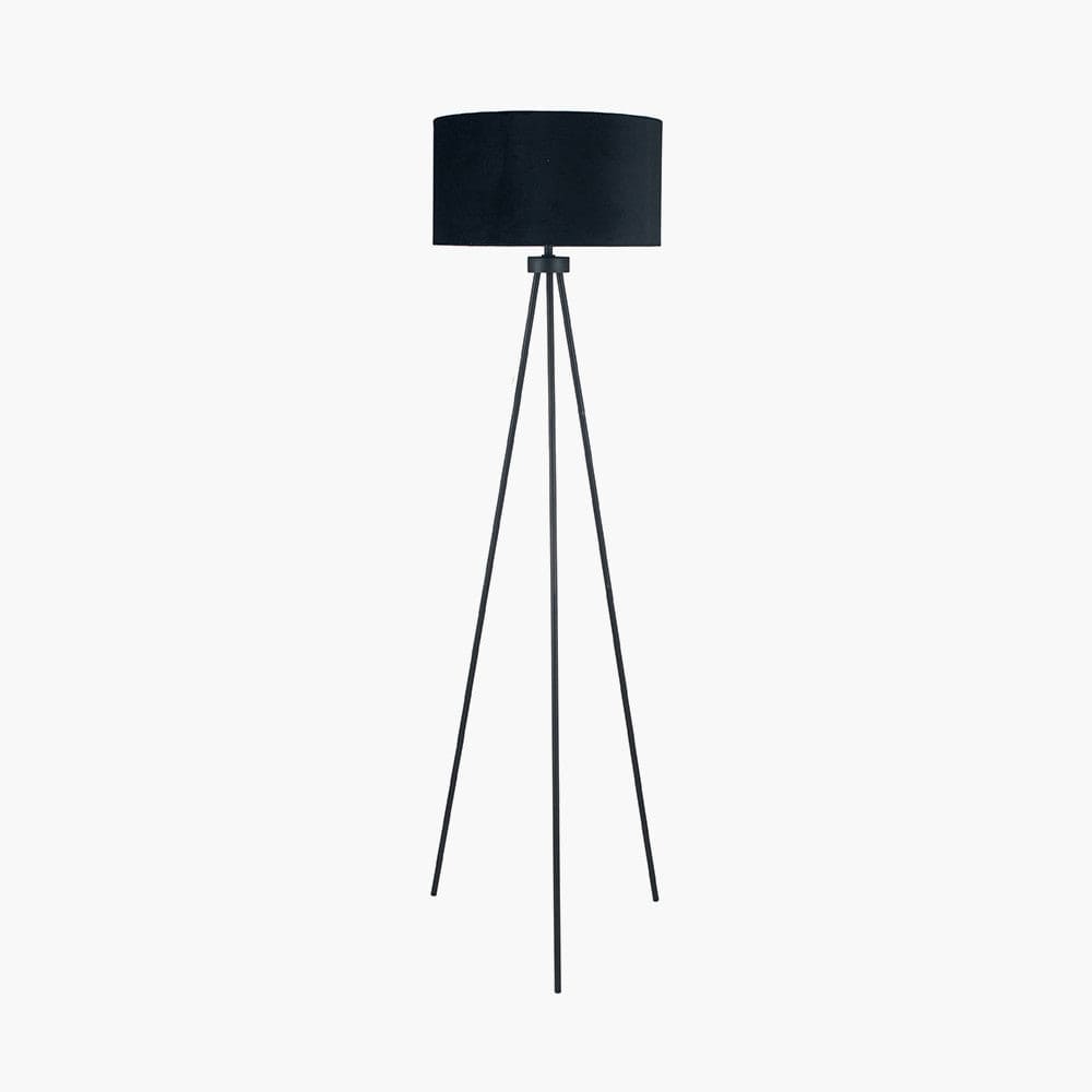 Pacific Lifestyle Lighting Houston Matt Black Tripod Floor Lamp House of Isabella UK