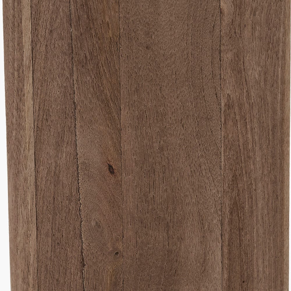 Pacific Lifestyle Lighting Inaya Natural Tapered Large Wood Table Lamp Base House of Isabella UK