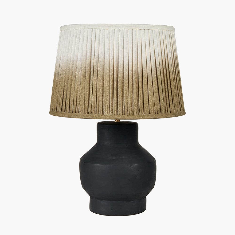 Pacific Lifestyle Lighting Inna Black Urn Terracotta Table Lamp Base House of Isabella UK