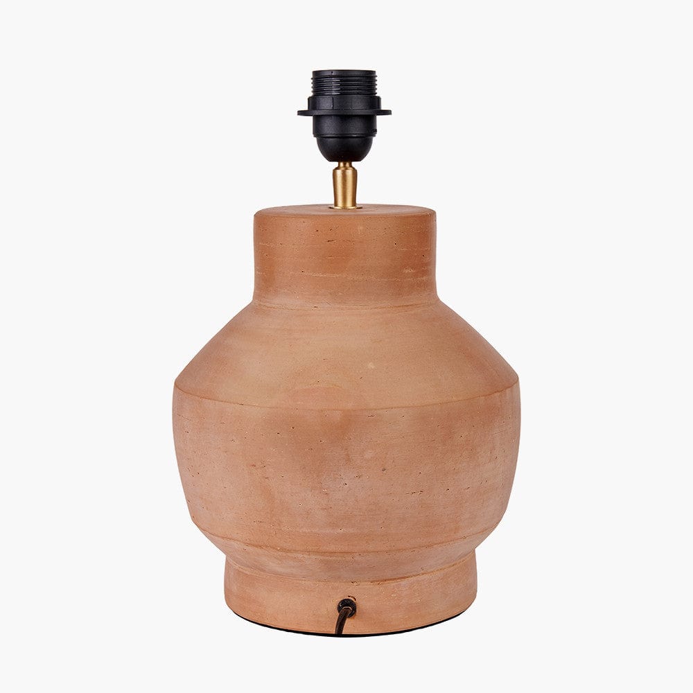 Inna Natural Urn Terracotta Table Lamp Base.