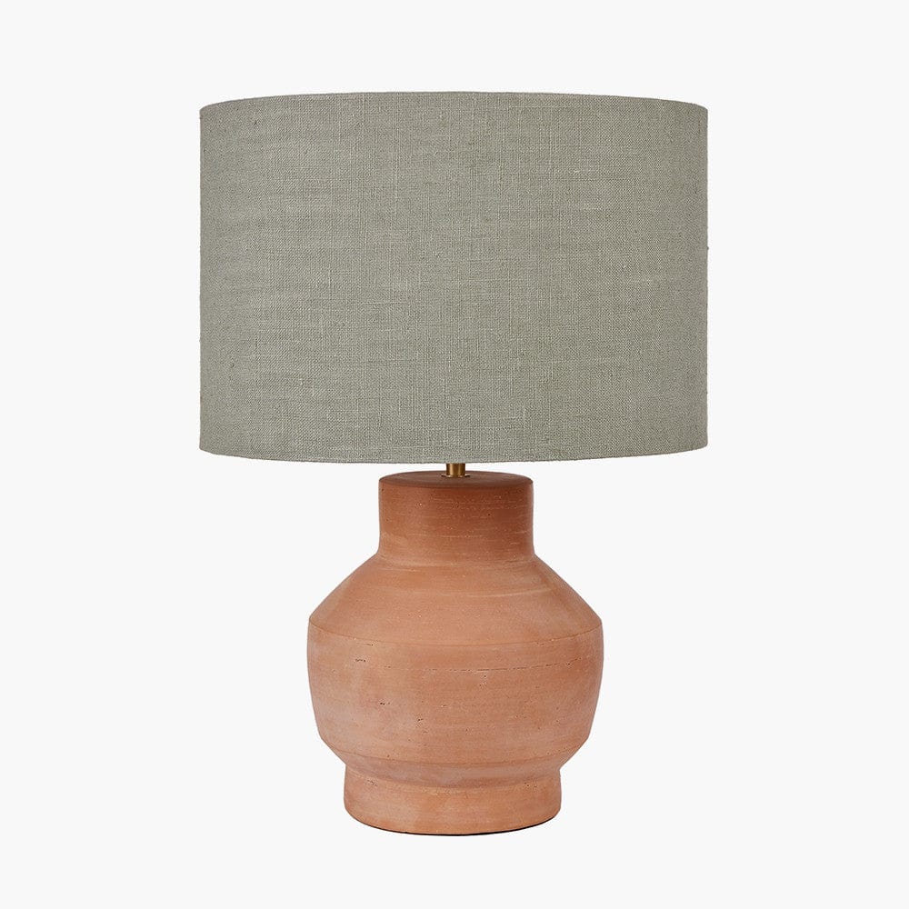 Inna Natural Urn Terracotta Table Lamp Base.