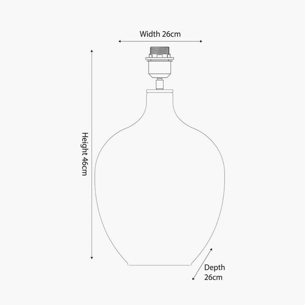 Pacific Lifestyle Lighting Islay Clear Bubble Glass Table Lamp Base House of Isabella UK