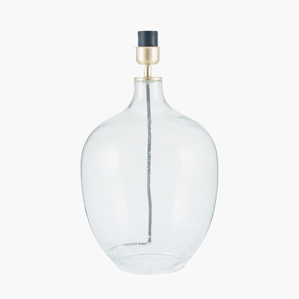 Pacific Lifestyle Lighting Islay Clear Bubble Glass Table Lamp Base House of Isabella UK