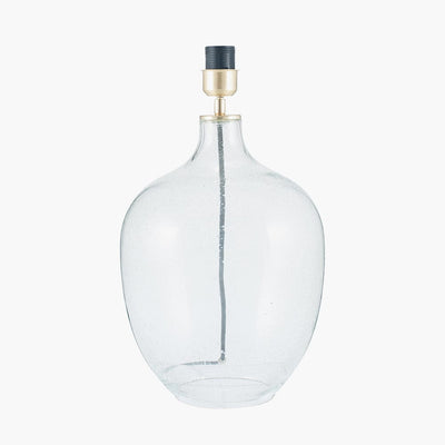 Pacific Lifestyle Lighting Islay Clear Bubble Glass Table Lamp Base House of Isabella UK